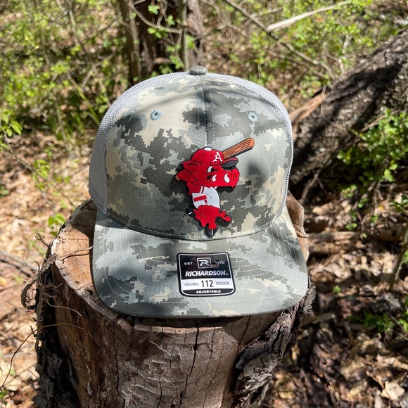 Ribby at Bat 3D Patterned Snapback Trucker Hat- Military Digital Camo - Picture 4 of 5